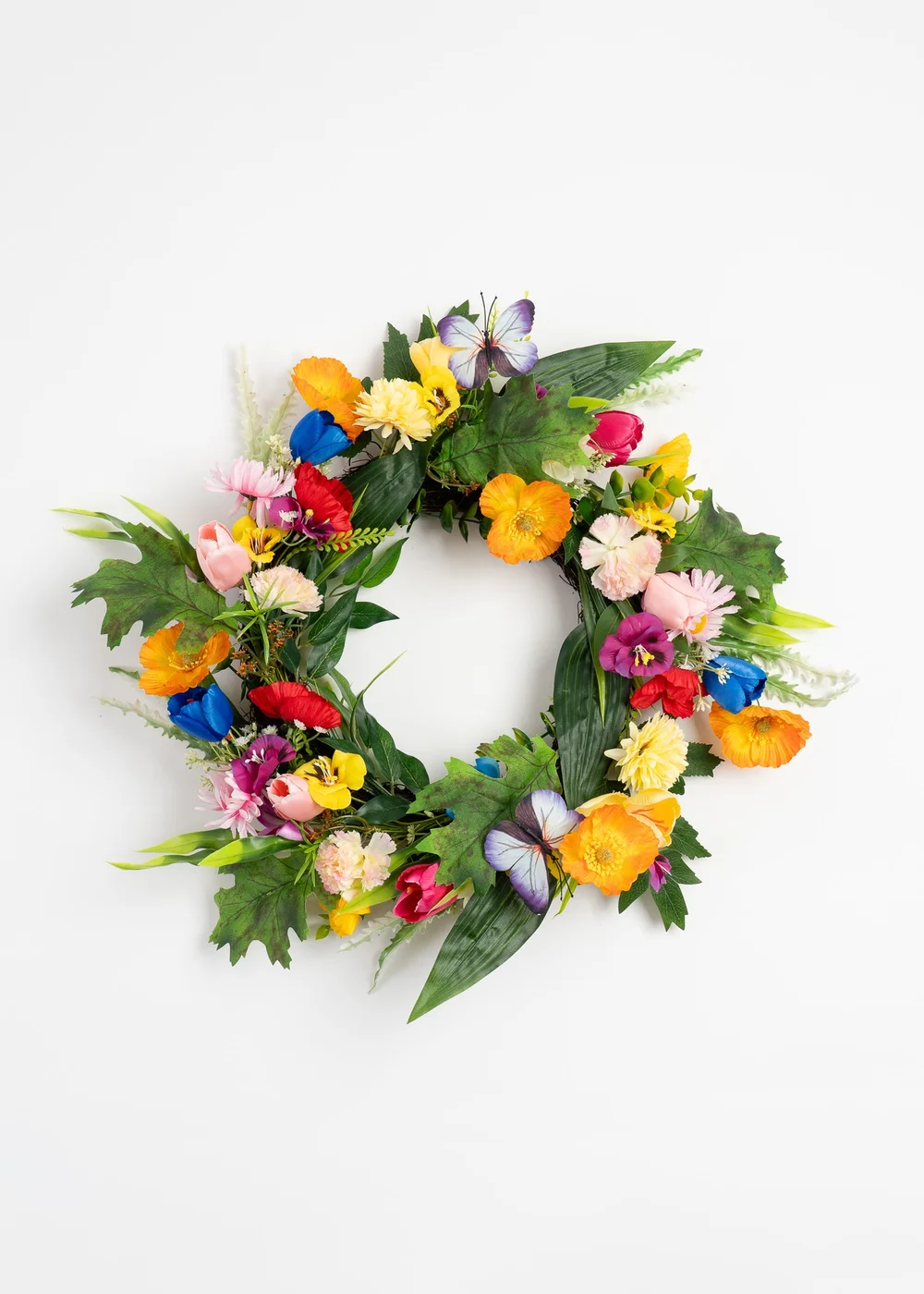 Scottish Everlastings Yellow Bright Floral Wreath (45cm) - One Size Image 1