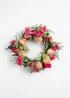 Scottish Everlastings Pink Bougainvillea & Eucalyptus Wreath (45cm) - One Size Image 1