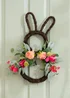 Scottish Everlastings Pink Bougainvillea & Eucalyptus Rabbit Wreath (50cm) - One Size Image 3