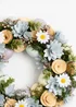 Scottish Everlastings Blue/Lilac Wood Shave Wreath (33cm) - One Size Image 2