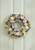 Scottish Everlastings Blue/Lilac Wood Shave Wreath (33cm) - One Size Image 3