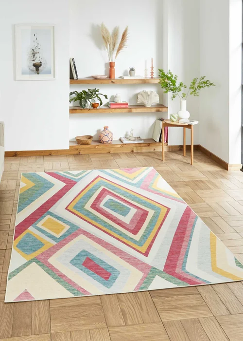 Think Rugs Multi Colour Spectrum E9335 Rug 120 X 170 - 120 x 170 Image 1