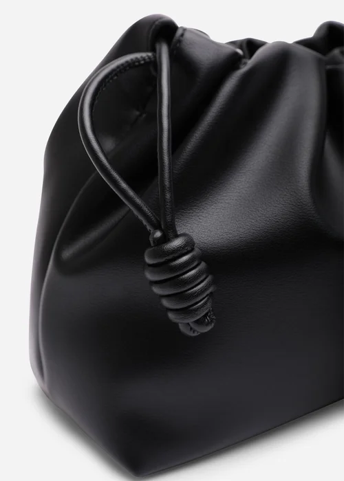 Where's That From Auric Black Drawstring Shoulder Bag - One Size Image 4