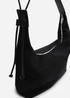 Where's That From Elysia Slouchy Black Suede Shoulder Bag - One Size Image 5
