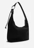 Where's That From Elysia Slouchy Black Suede Shoulder Bag - One Size Image 3