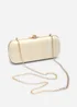 Where's That From Falcon Marble Finish Tassel Clutch Bag In White Gold - One Size Image 4