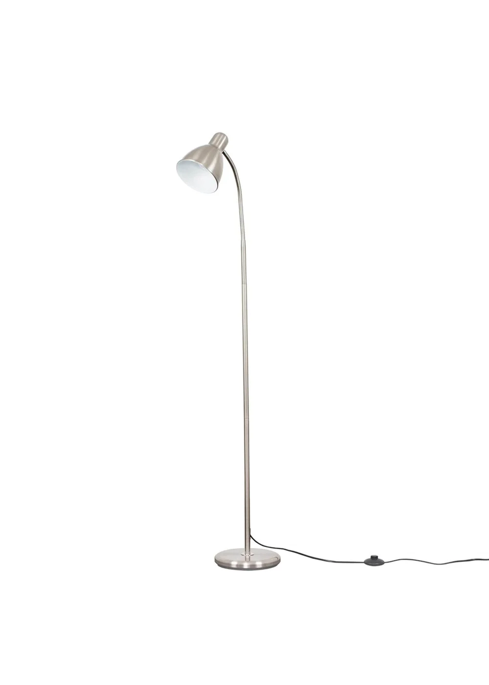ValueLights Brushed Chrome Flexi Neck Floor Lamp - One Size Image 4