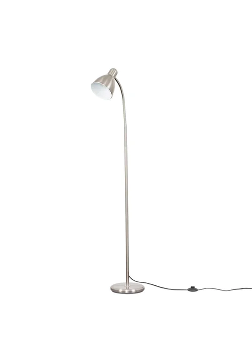 ValueLights Brushed Chrome Flexi Neck Floor Lamp - One Size Image 4