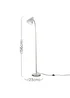 ValueLights Brushed Chrome Flexi Neck Floor Lamp - One Size Image 5