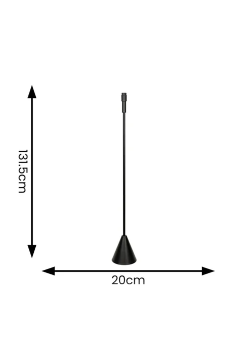 ValueLights Mitch Black Triangle Floor Lamp Base Only - One Size Image 4