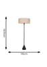 ValueLights Mitch Black Triangle Base Floor Lamp with Squat Shade - One Size Image 5