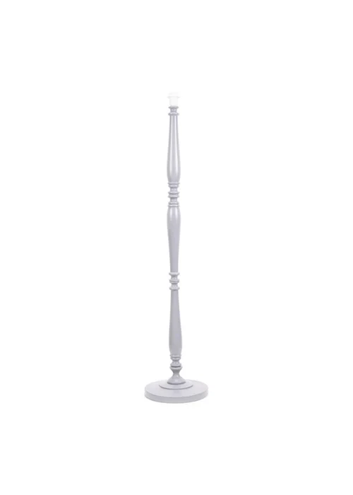 ValueLights Victoria Grey Wood Candle Stick Floor Lamp - One Size Image 1