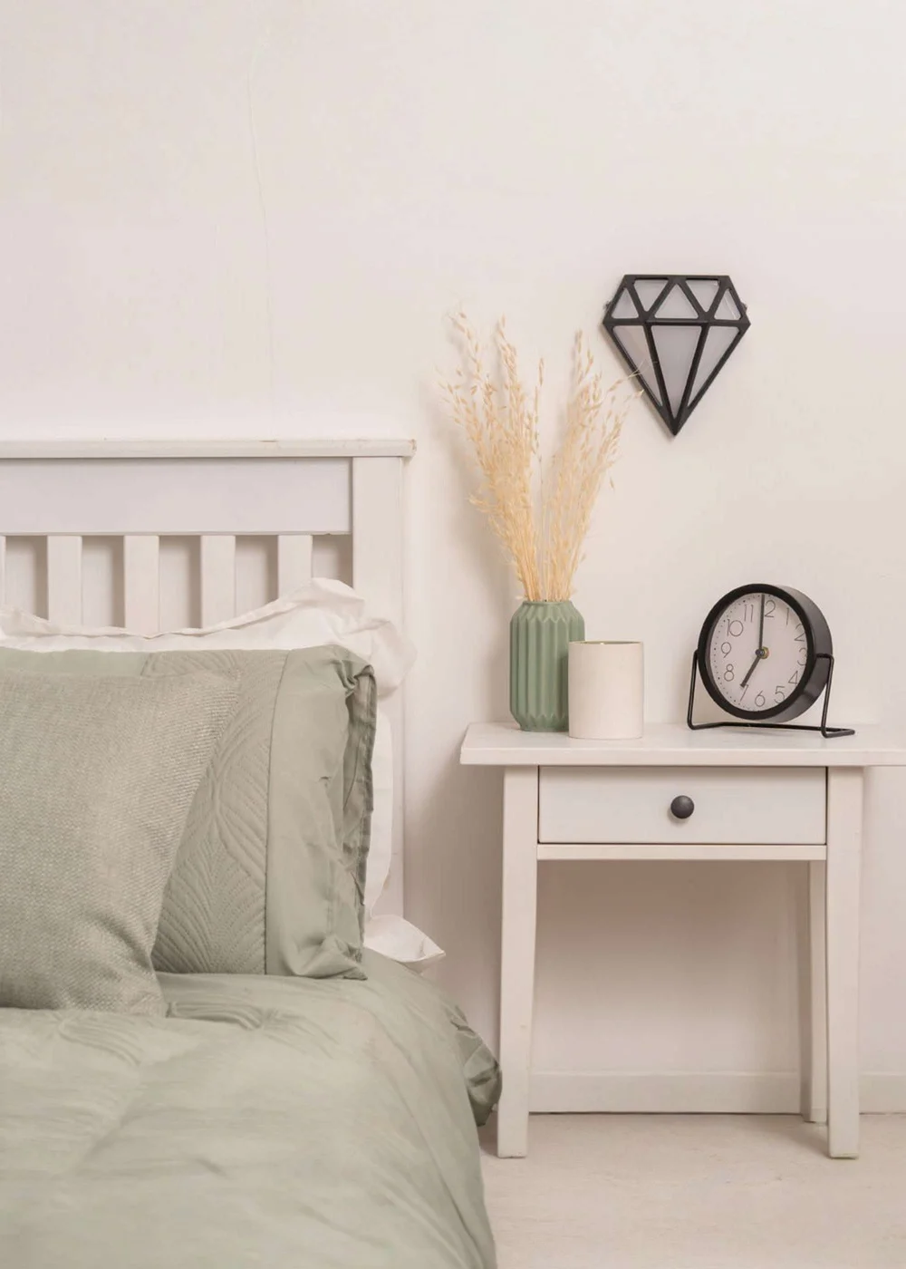 ValueLights Matt Black Diamond LED Outdoor/Bathroom Wall Lamp - One Size Image 3