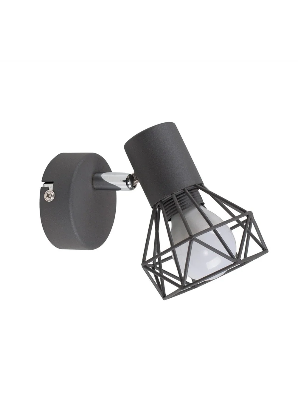 ValueLights Angus Black Industrial Wall Light - One Size Image 3