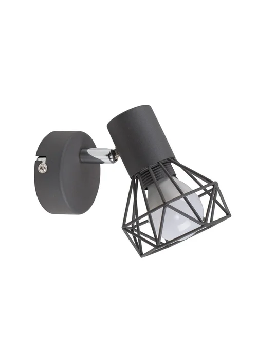 ValueLights Angus Black Industrial Wall Light - One Size Image 3