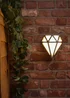 ValueLights Chrome Diamond LED Outdoor/Bathroom Wall Lamp - One Size Image 2