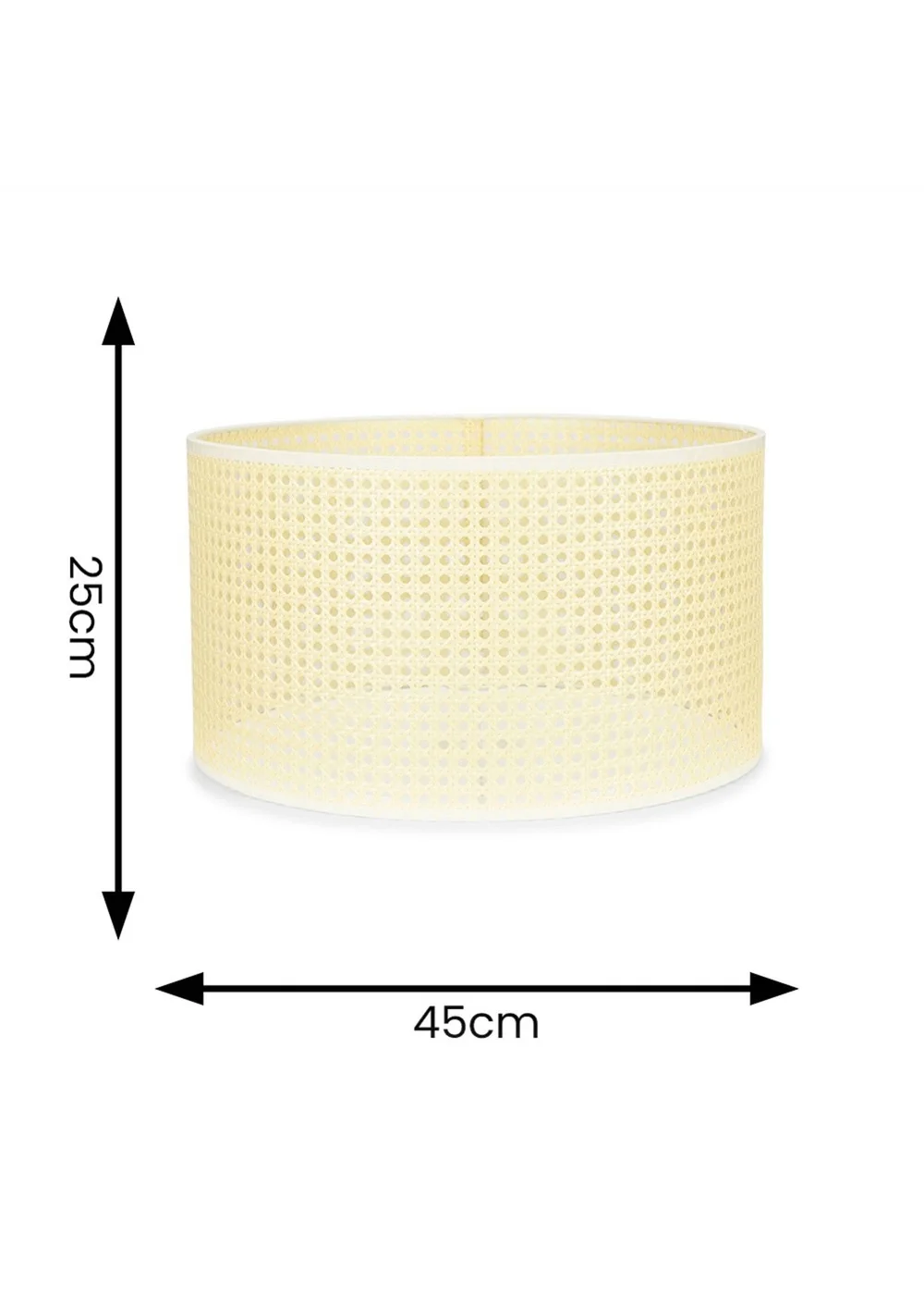 ValueLights Reni XL Wicker Pendant Drum Shade - One Size Image 5