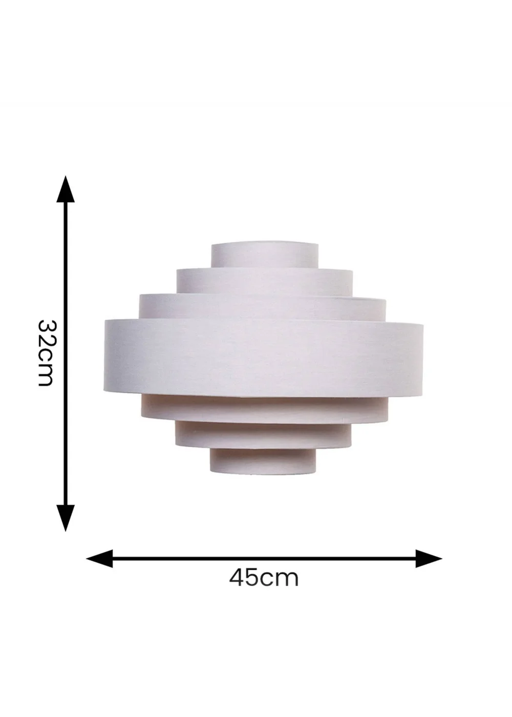 ValueLights Sette 7 Layer Grey Shade with Copper Inner - One Size Image 4