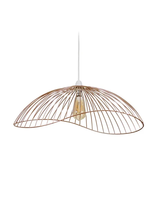 ValueLights Covelas Copper Wavy Wire Pendant Shade - One Size Image 4