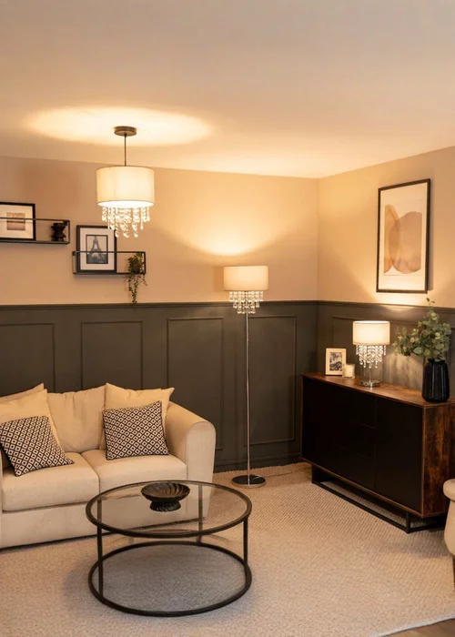 ValueLights Lulu Grey Fabric Easy Fit Shade - One Size Image 2