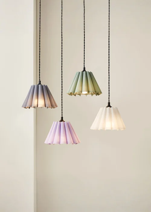 ValueLights Lauren Grey Pleated Tapered Shade - One Size Image 4