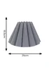 ValueLights Lauren Grey Pleated Tapered Shade - One Size Image 5