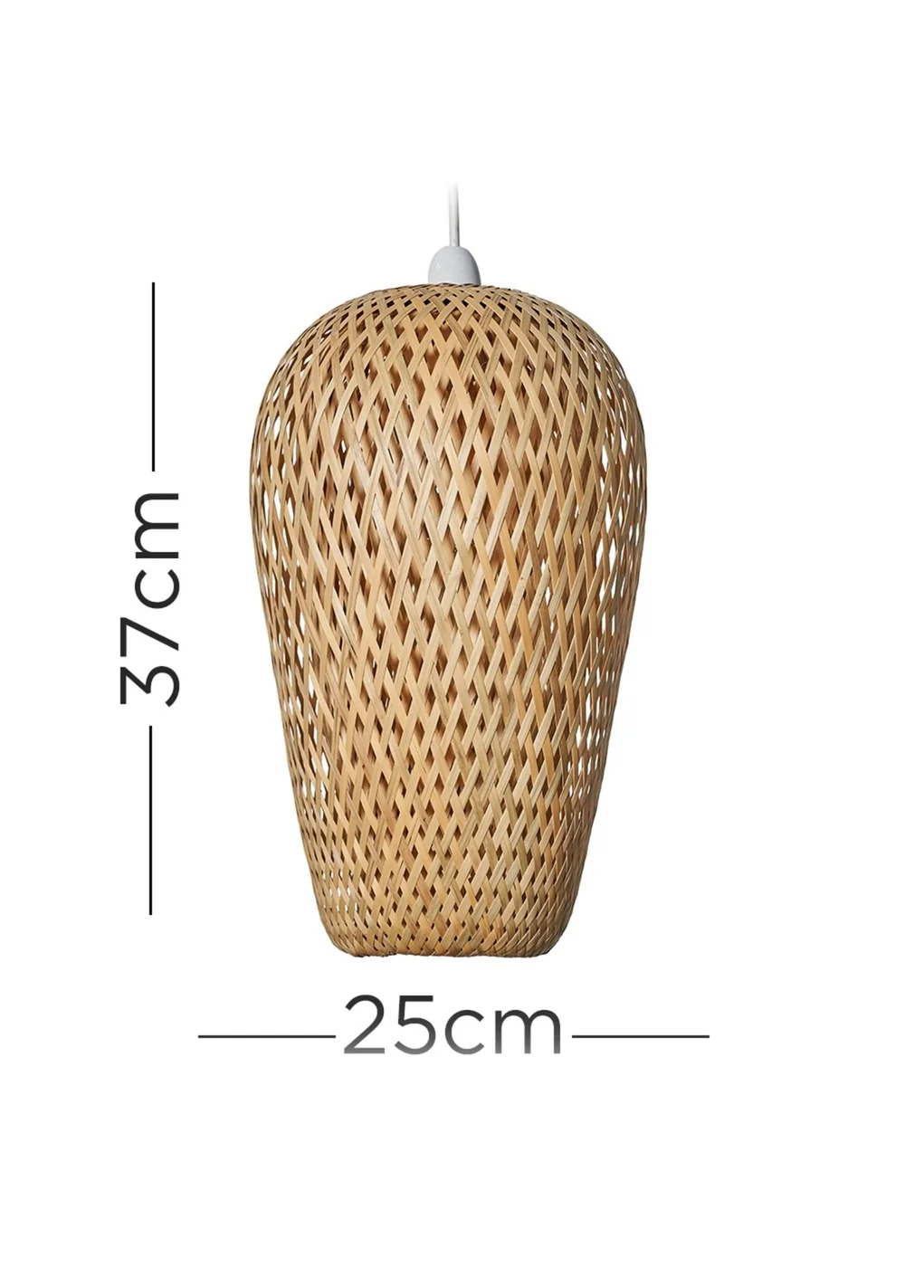ValueLights Malay Natural Bamboo Pendant Shade - One Size Image 5