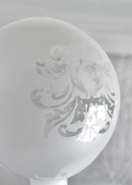 ValueLights Set Of 3 Bola Acid Etched Glass Shades - One Size Image 3