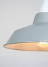 ValueLights Colby Grey Metal Retro Pendant Shade - One Size Image 2