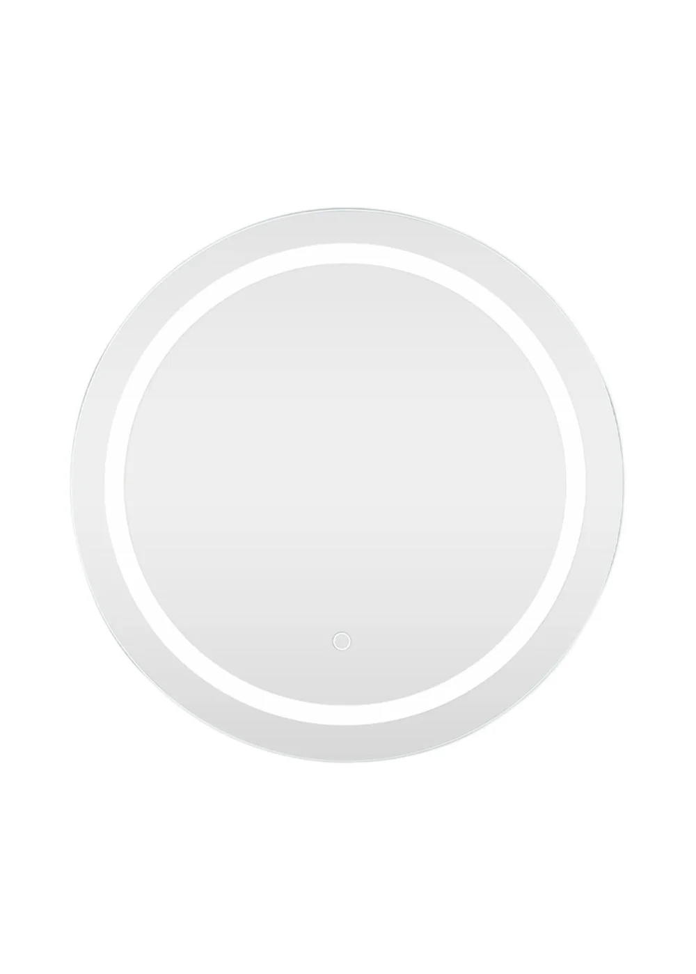 ValueLights Round Bathroom Mirror with Touch Control LED Light & Demister Pad - One Size Image 4