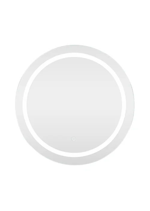 ValueLights Round Bathroom Mirror with Touch Control LED Light & Demister Pad - One Size Image 4