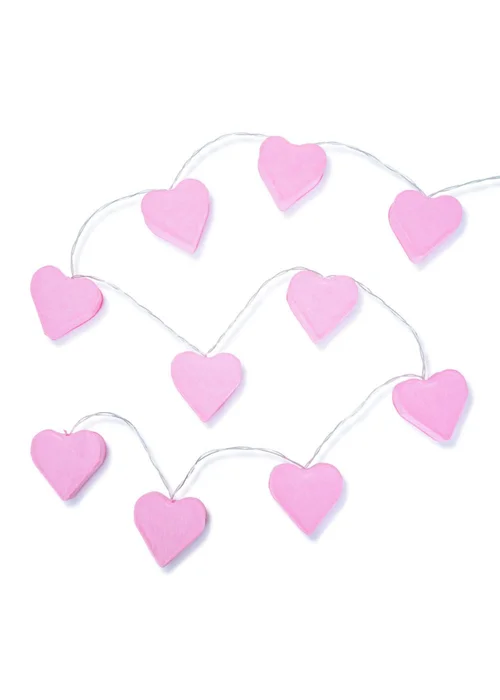 ValueLights Paper Hearts Battery Operated String Lights - One Size Image 4
