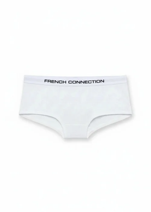 French Connection Grey 7 Pack Cotton Ladies Hipster Full Briefs - XL Image 4