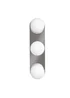 ValueLights Orbital Chrome 3 Way Bathroom Wall Light with Opal Glass Shade - One Size Image 3