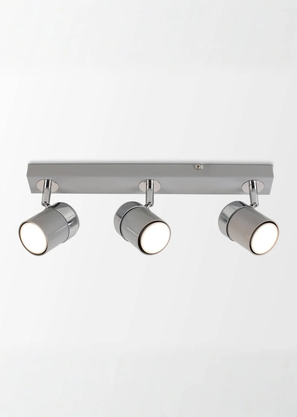 ValueLights Rosie 3 Way Straight Bar Spot Light Chrome - One Size Image 1
