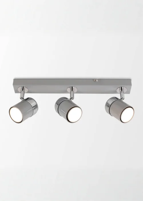 ValueLights Rosie 3 Way Straight Bar Spot Light Chrome - One Size Image 1
