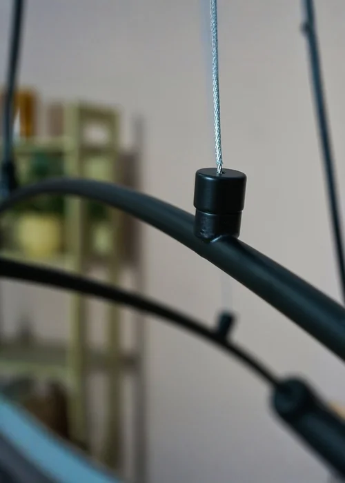 ValueLights Sandie Matt Black 6 Way Suspended Ceiling Light - One Size Image 3