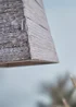 ValueLights Bodhi Natural Rustic Wood Square Ceiling Light - One Size Image 3