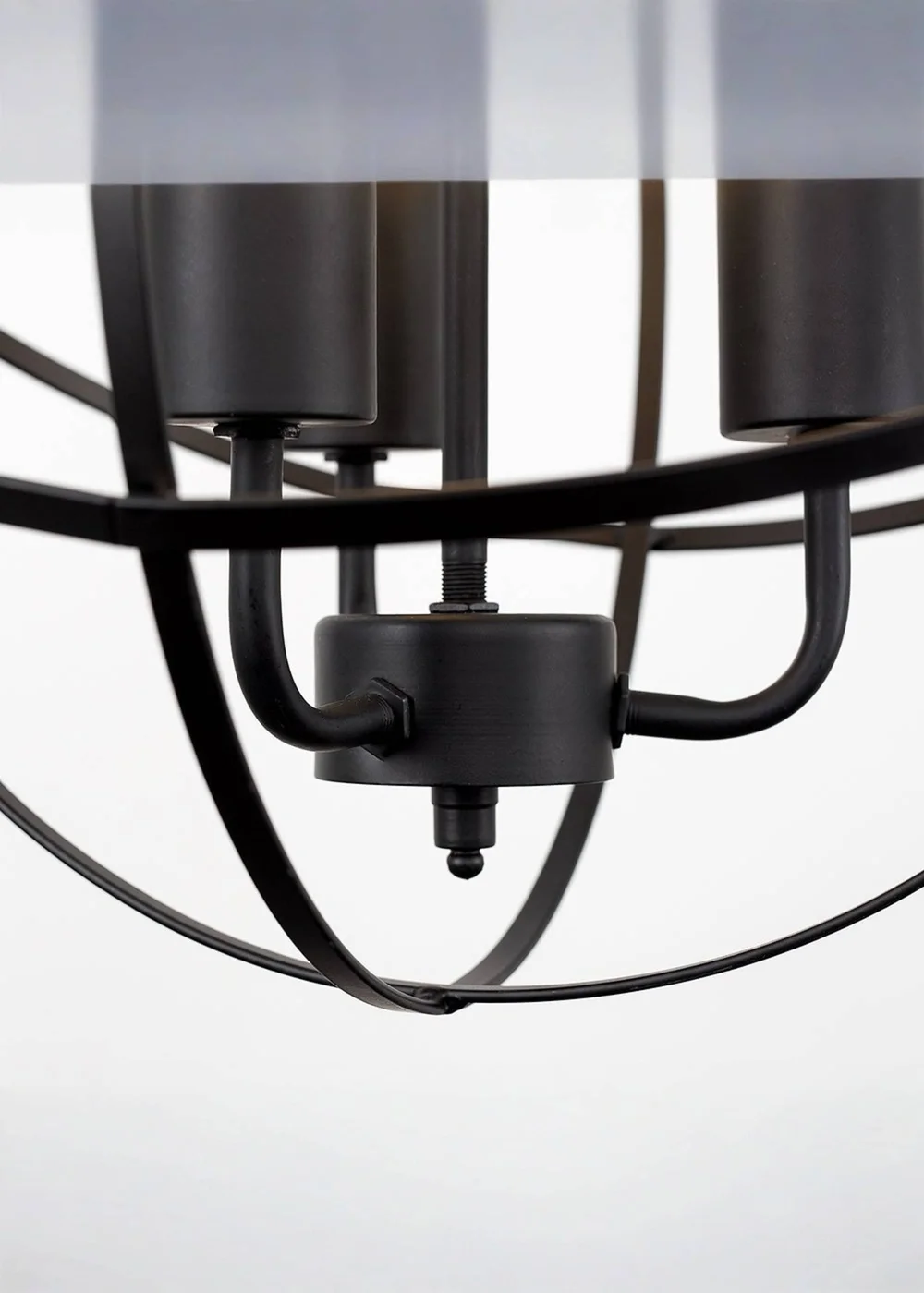 ValueLights Dalton Matt Black Atom 3 Way Industrial Ceiling Light - One Size Image 3