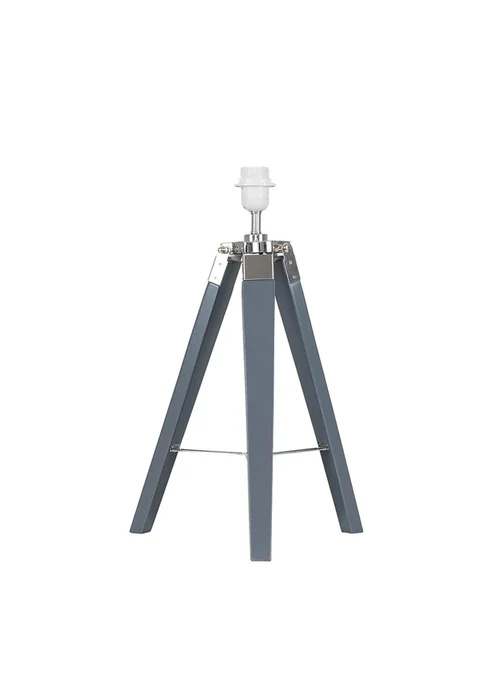 ValueLights Clipper Grey Tripod Table Lamp Base Only - One Size Image 4