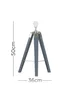 ValueLights Clipper Grey Tripod Table Lamp Base Only - One Size Image 5