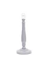 ValueLights Victoria Grey Wood Candle Stick Table Lamp - One Size Image 1