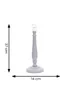 ValueLights Victoria Grey Wood Candle Stick Table Lamp - One Size Image 3