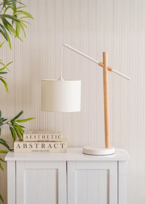 ValueLights Adrianna Wooden Arch Table Lamp - One Size Image 1