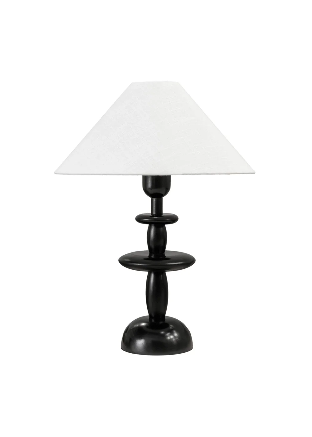 ValueLights Justin Dark Wood Stack Table Lamp - One Size Image 3