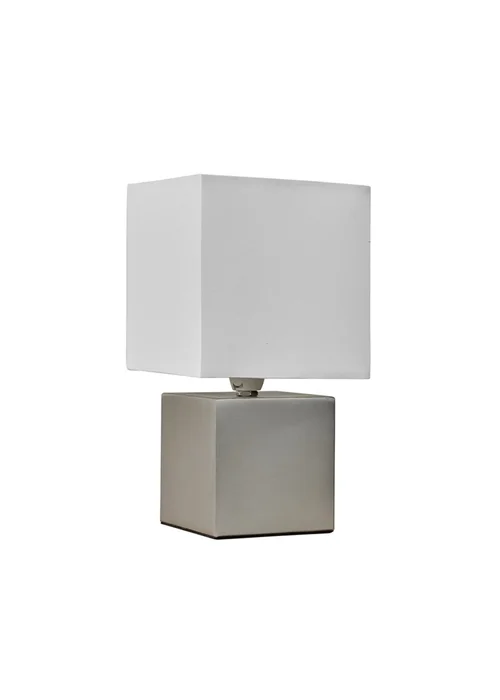 ValueLights Cubbie Brushed Chrome Touch Table Lamp - One Size Image 4