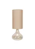 ValueLights Sylvie Amber Squat Base Tall Shade Glass Table Lamp - One Size Image 3