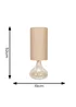 ValueLights Sylvie Amber Squat Base Tall Shade Glass Table Lamp - One Size Image 4