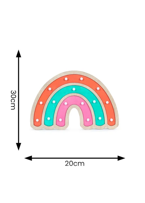 ValueLights Wooden Rainbow Table Lamp - One Size Image 5
