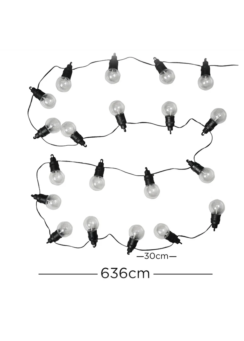 ValueLights Maritta 10 Outdoor LED Festoon Lights - One Size Image 5